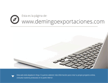 Tablet Screenshot of demingoexportaciones.com